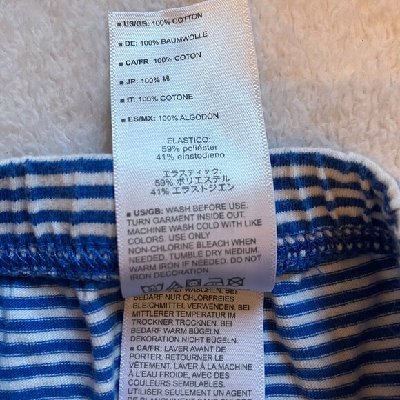 Carter’s Simply Joys 24M Blue Striped Cotton Jogger Pants VGUC Baby Unisex - Picture 5 of 12